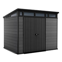 Keter Cortina Shed 9 x 7ft - Grey thumbnail 1