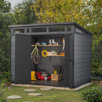 Keter Cortina Shed 9 x 7ft - Grey thumbnail 5