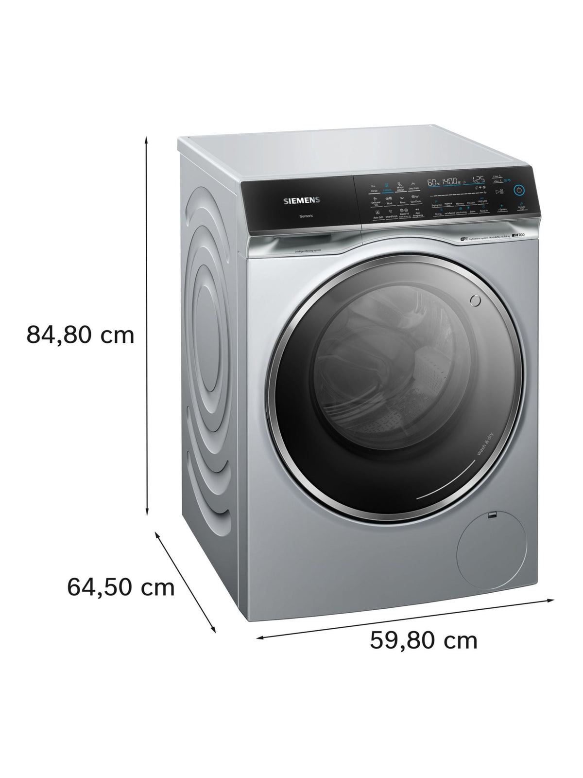Siemens iQ700 WN54C2ATGB Washer Dryer 10.5kg/6kg 1400rpm Silver — image 6
