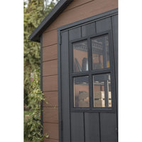 Keter Newton 7 x 7ft Double Door Outdoor Apex Plastic Garden Shed thumbnail 8