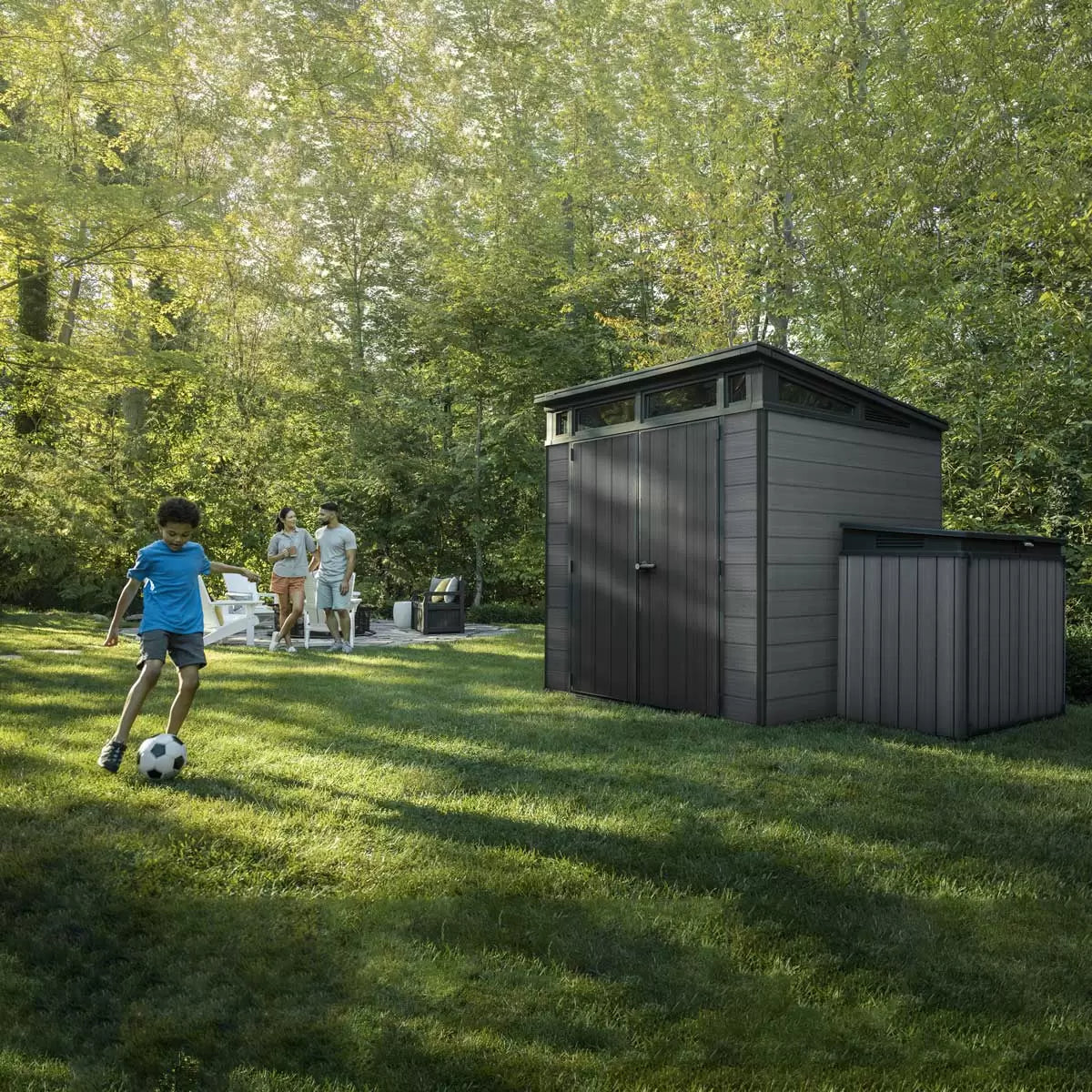 Keter Cortina Shed 7 x 7ft - Grey - View 5