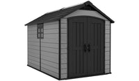 Keter Premier Plastic Garden Shed 7.5 x 11ft - Grey thumbnail 1