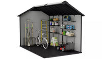 Keter Premier Plastic Garden Shed 7.5 x 11ft - Grey thumbnail 3
