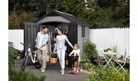 Keter Premier Plastic Garden Shed 7.5 x 9ft - Grey thumbnail 2