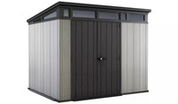 Keter Artisan 9 x 7ft Double Door Pent Outdoor Plastic Garden Shed thumbnail 1
