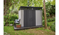 Keter Artisan 9 x 7ft Double Door Pent Outdoor Plastic Garden Shed thumbnail 2