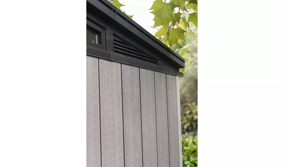 Keter Artisan 9 x 7ft Double Door Pent Outdoor Plastic Garden Shed - View 5
