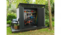 Keter Artisan 9 x 7ft Double Door Pent Outdoor Plastic Garden Shed thumbnail 7
