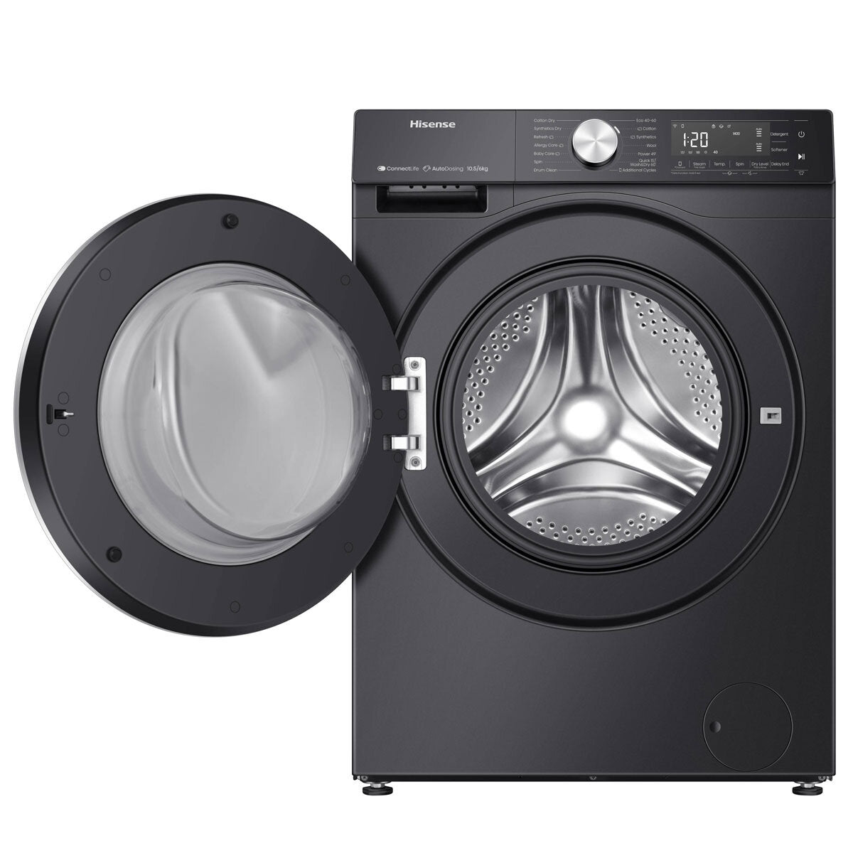 Hisense WD5S1045BB Washer Dryer 10.5kg/6kg Black — image 3