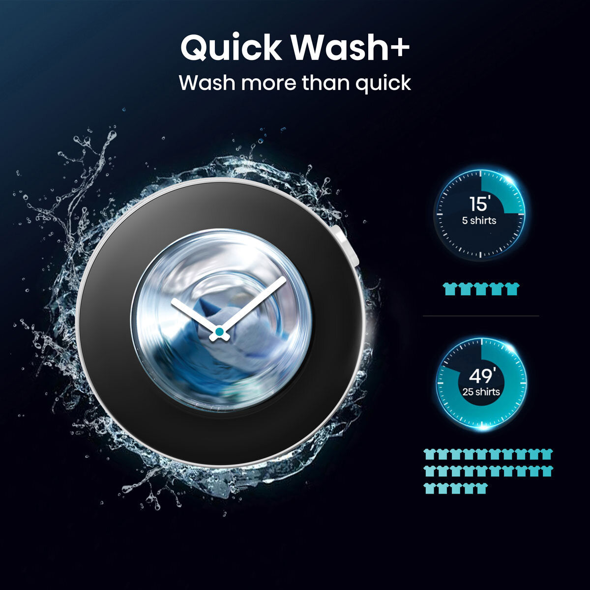 Hisense WD5S1045BB Washer Dryer 10.5kg/6kg Black — image 7