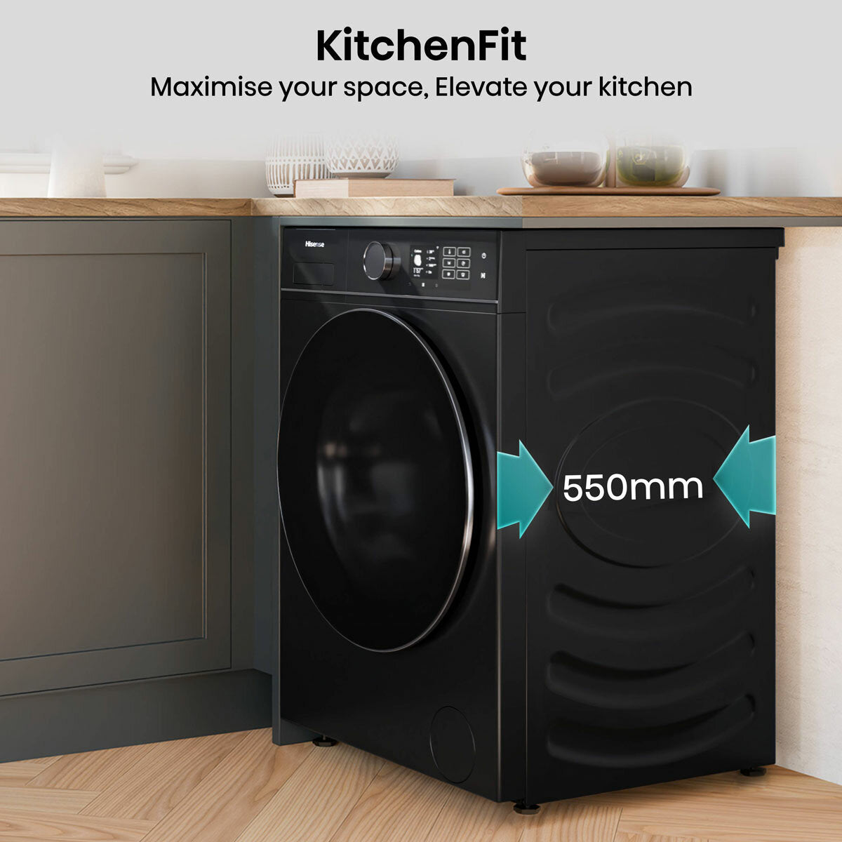 Hisense WD5I1045BBQ 5i Series Washer Dryer 10.5kg/6kg Black — image 6