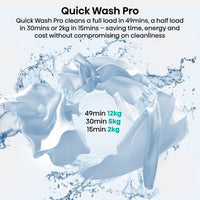 Hisense 5i Series WD5I1245BBR Washer Dryer 12kg/8kg Black thumbnail 7