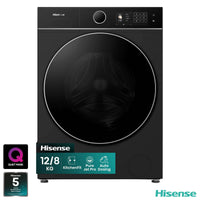 Hisense 5i Series WD5I1245BBR Washer Dryer 12kg/8kg Black thumbnail 1