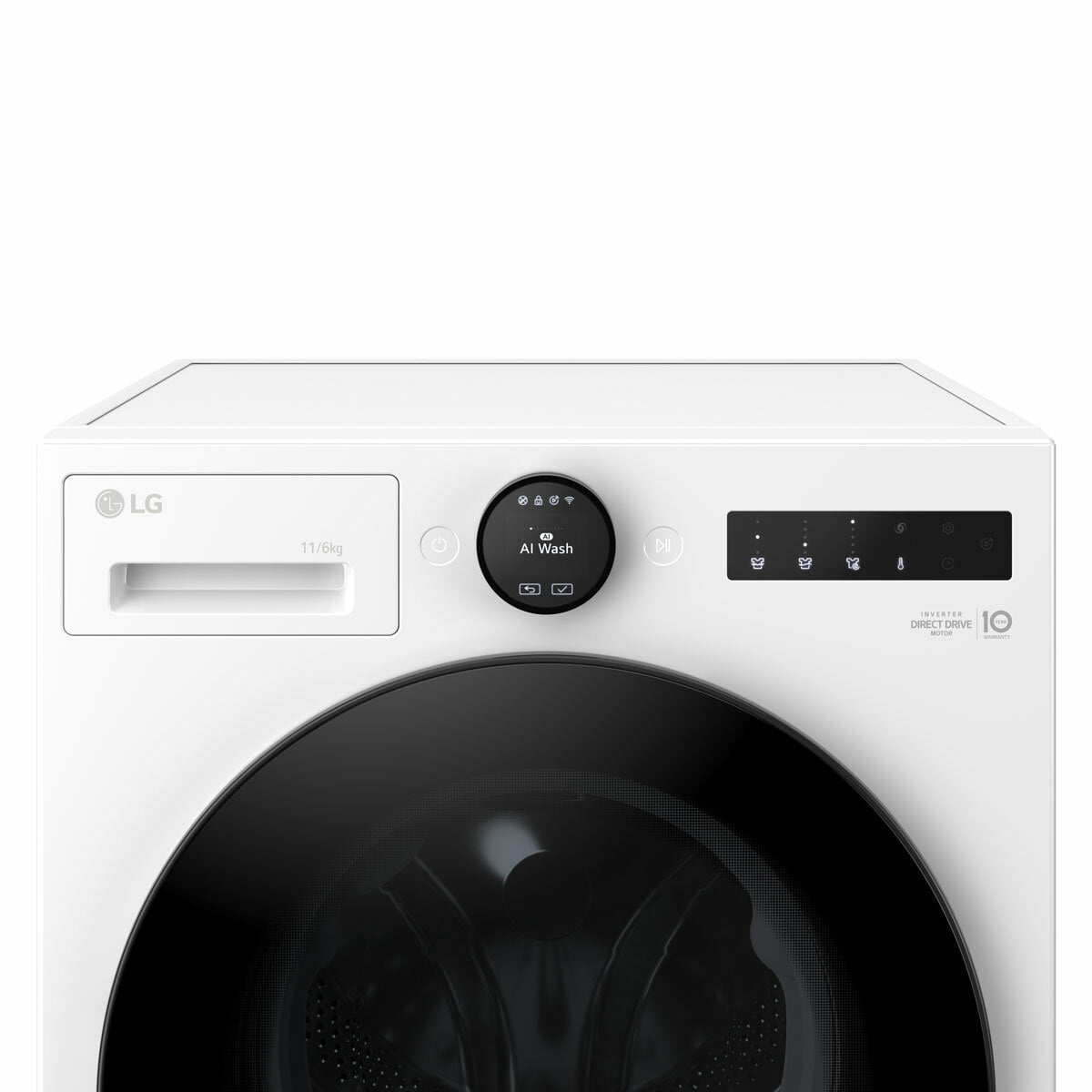 LG W4X7016TWB Washer Dryer 11kg/6kg White — image 3