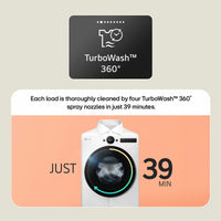 LG W4X7016TWB Washer Dryer 11kg/6kg White thumbnail 8