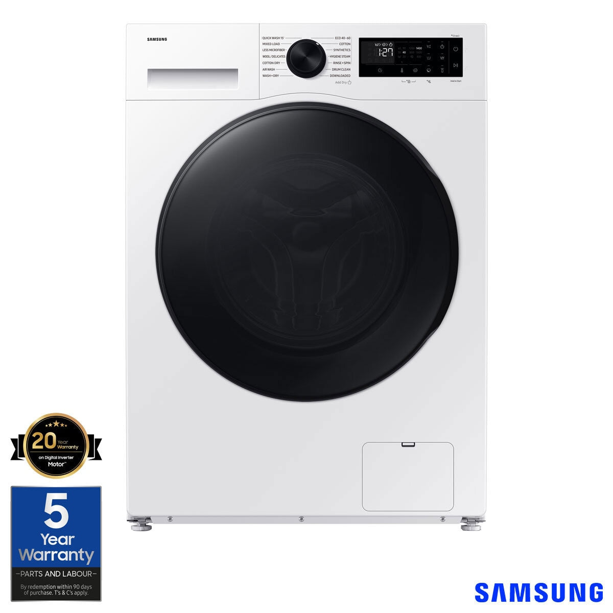 Samsung Series 5 WD90DG5B15BEEU Washer Dryer 9/6kg White
