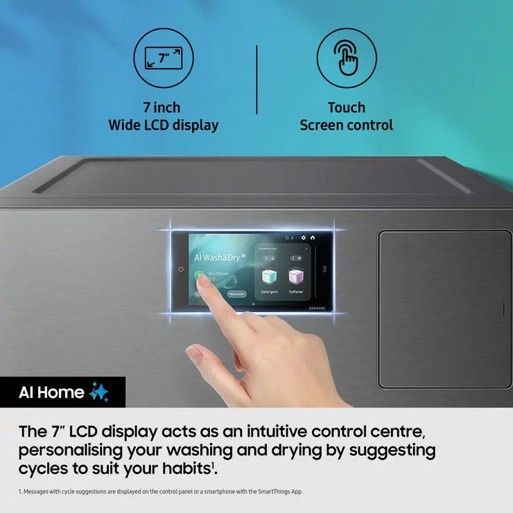 Samsung WD18DB8995BZT1 Washer Dryer 18kg/11kg 1000rpm Dark Steel — image 6