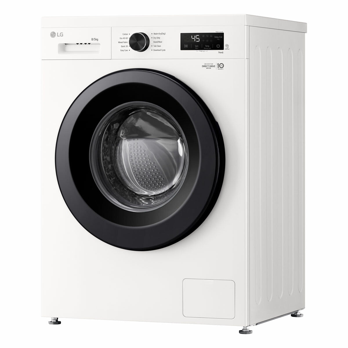 LG W4X1085NWK Freestanding Washer Dryer 8kg/5kg White — image 2