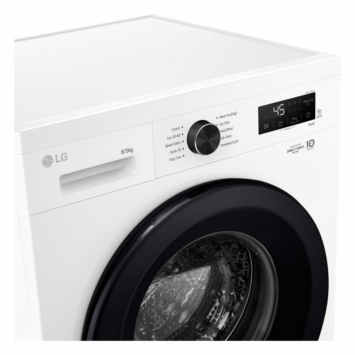 LG W4X1085NWK Freestanding Washer Dryer 8kg/5kg White — image 6
