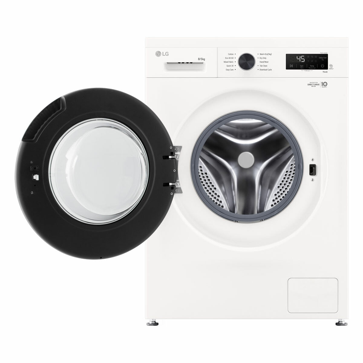 LG W4X1085NWK Freestanding Washer Dryer 8kg/5kg White — image 3