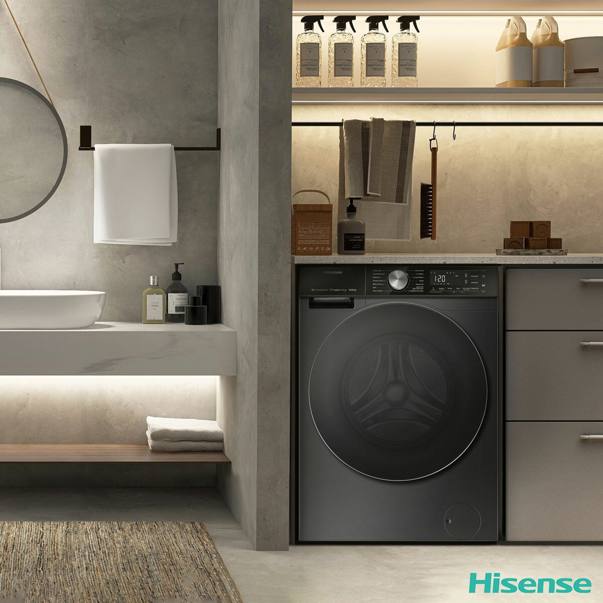 Hisense WD5S1045BB Washer Dryer 10.5kg/6kg Black