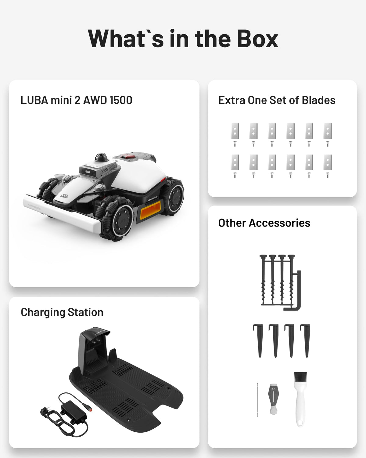 MAMMOTION LUBA mini 2 AWD 1500 Robot Lawn Mower — image 11