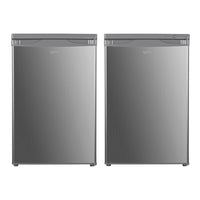 Under Counter Fridge Freezer Set 136L/91L 55cm Inox thumbnail 1