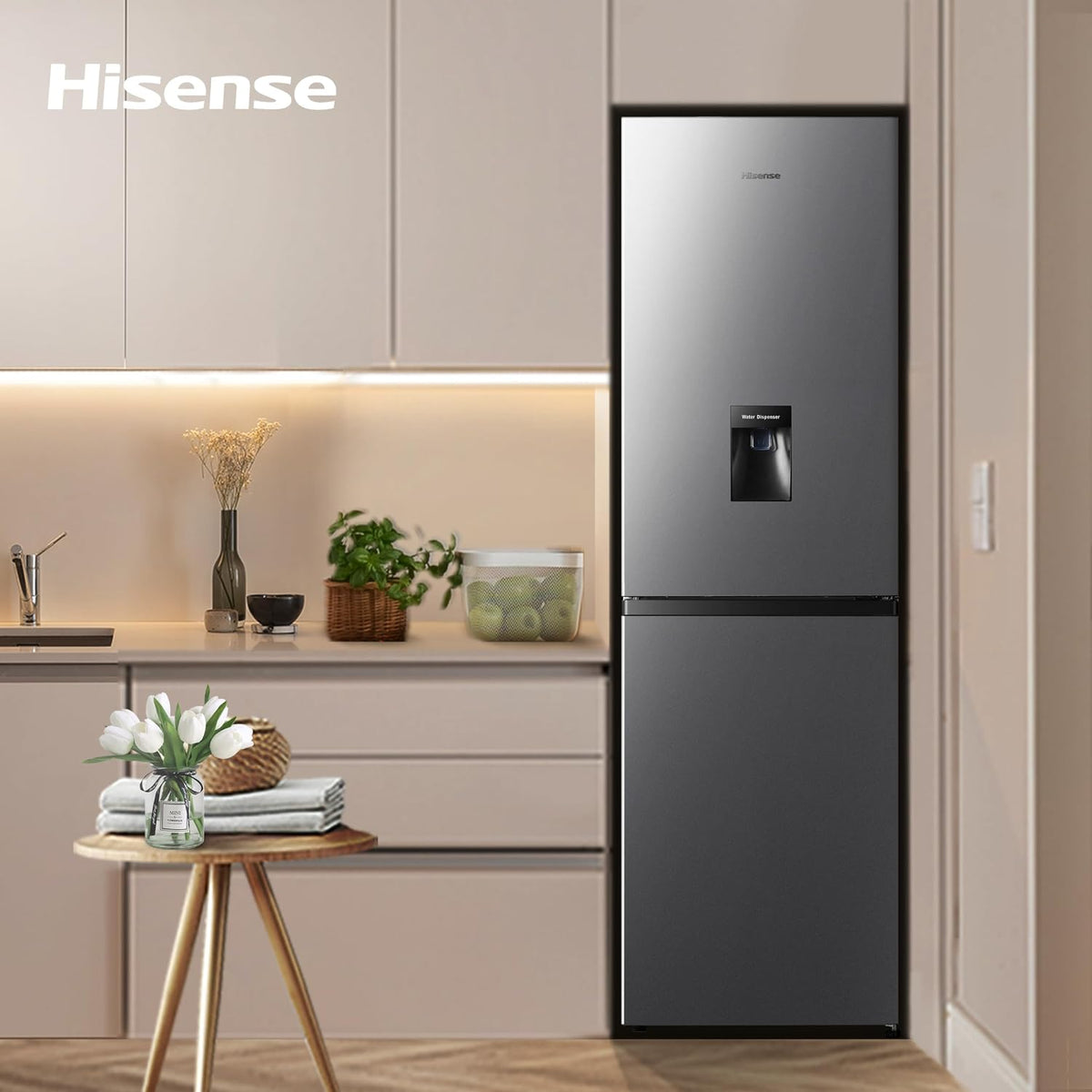 Freestanding Fridge Freezer 256L Silver — image 9