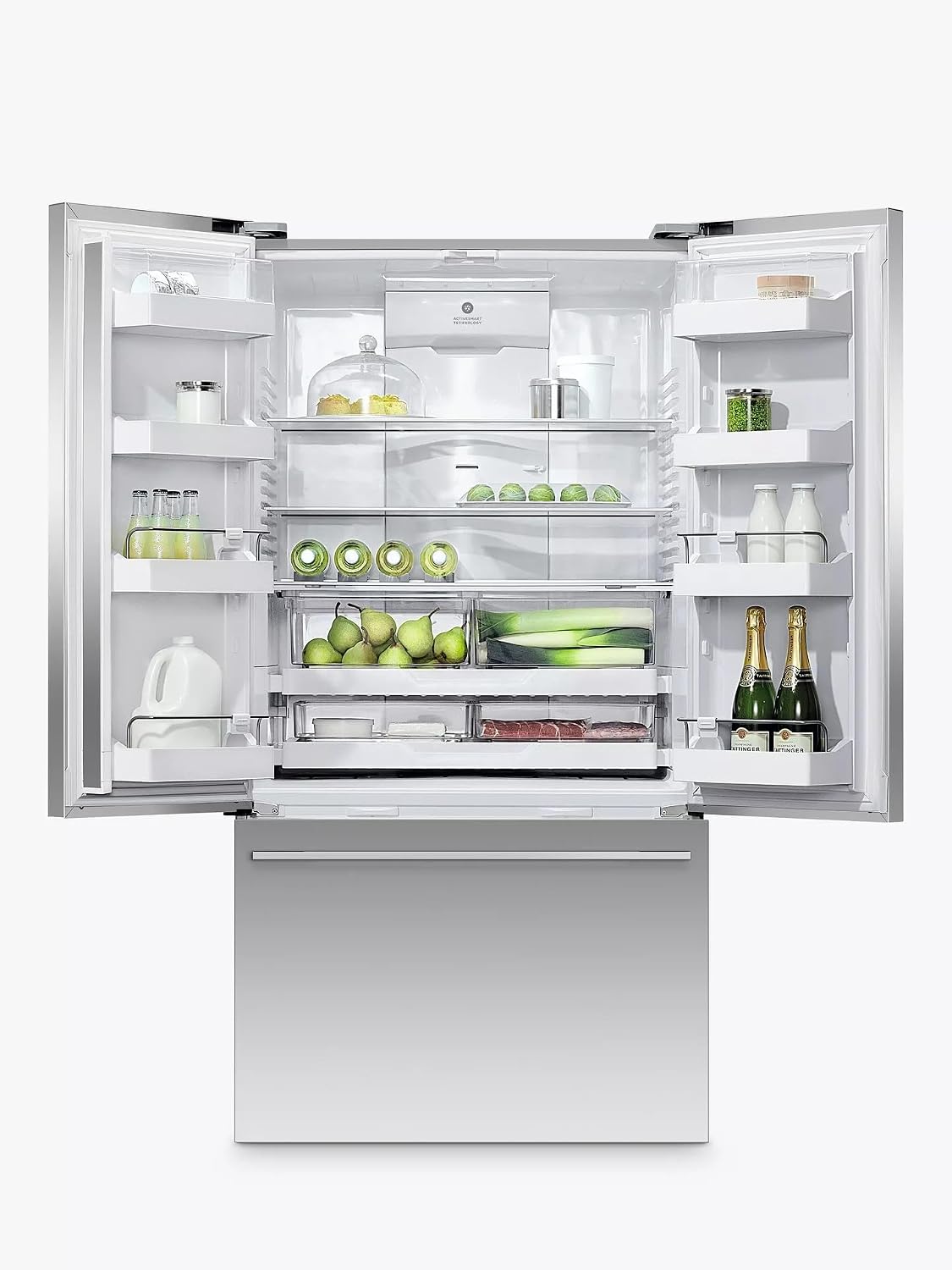 Freestanding French Door Fridge Freezer 569L 90cm Stainless Steel — image 2