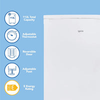 Under Counter Freestanding Fridge 97L White thumbnail 2