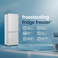 Freestanding 60/40 Split Fridge Freezer 175L White thumbnail 2