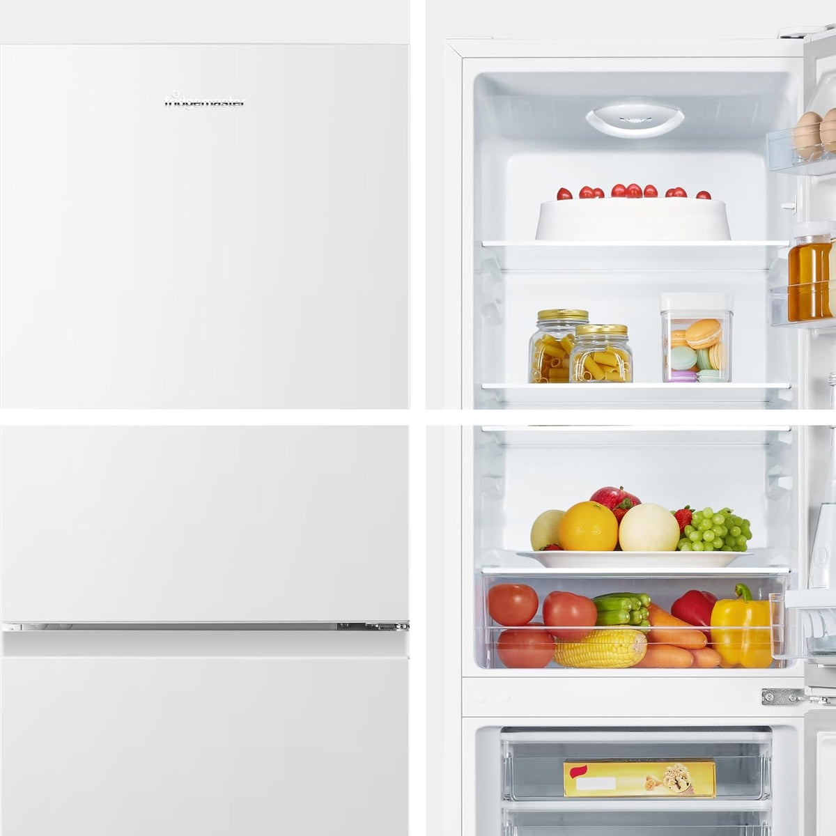 Freestanding 60/40 Split Fridge Freezer 175L White