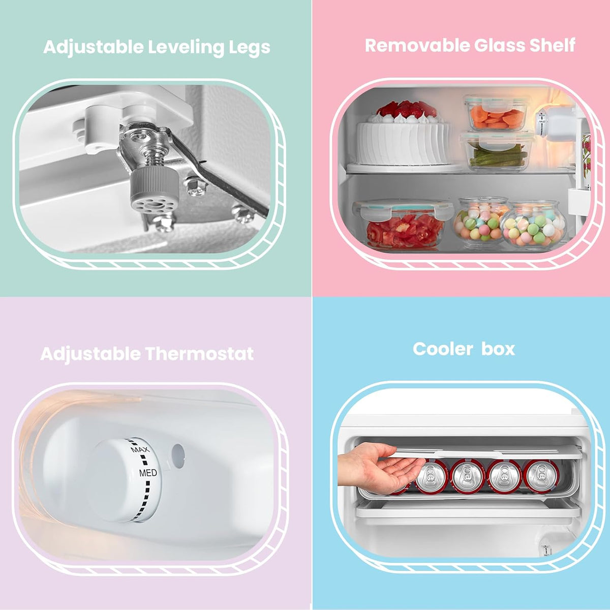 Under Counter Fridge 93L White