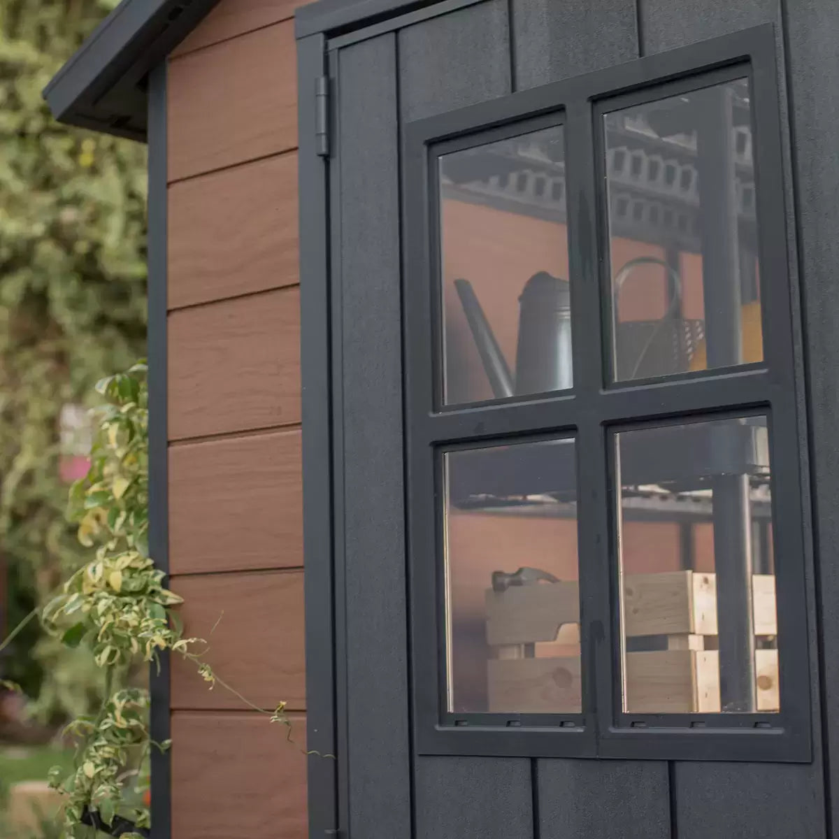 Keter Newton 7 x 9ft Double Door Outdoor Apex Plastic Garden Shed — image 7
