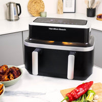 Hamilton Beach HB700VCGS Dual Air Fryer 9L Black thumbnail 4