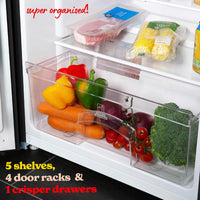 Freestanding Larder Fridge 242L Black thumbnail 5