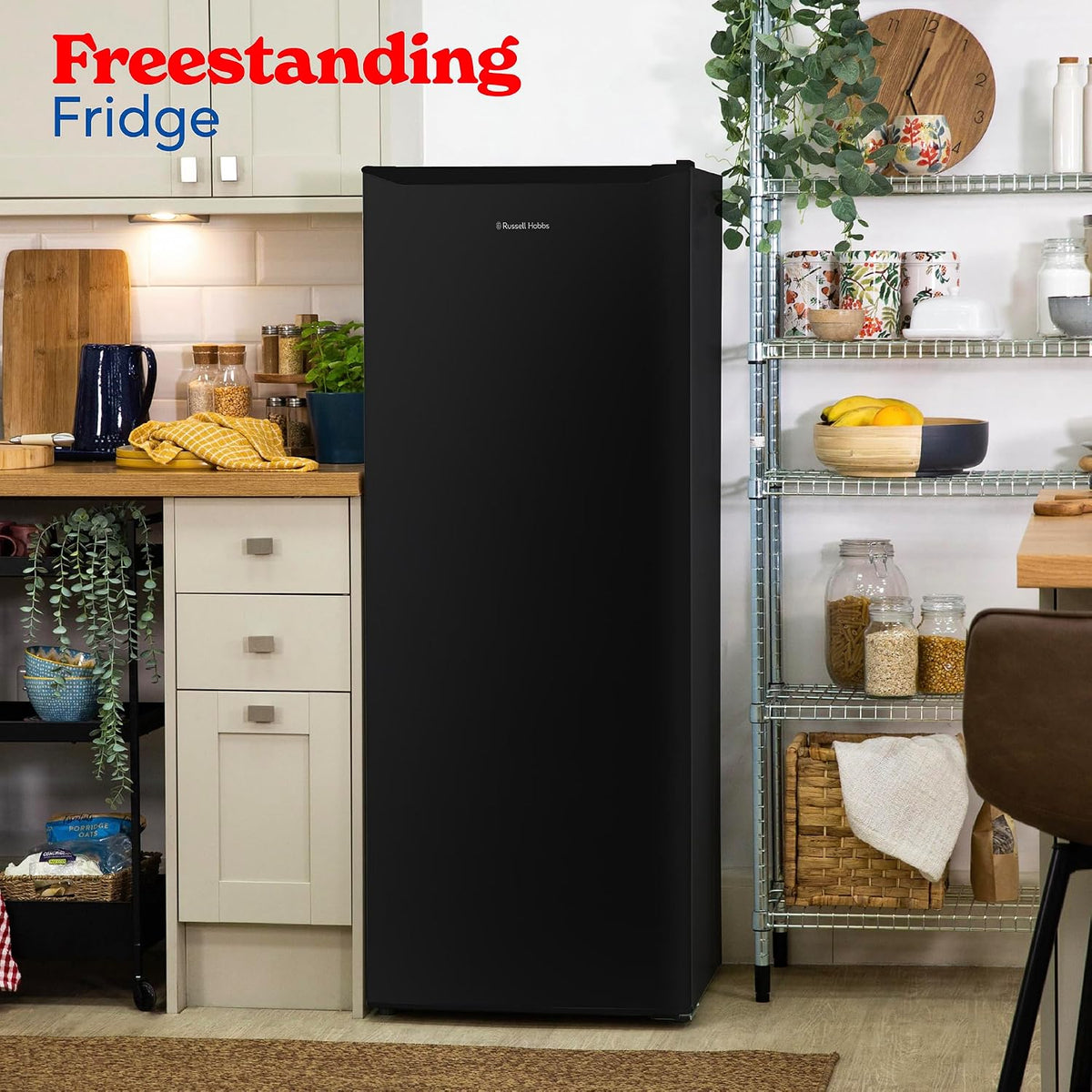 Freestanding Larder Fridge 242L Black