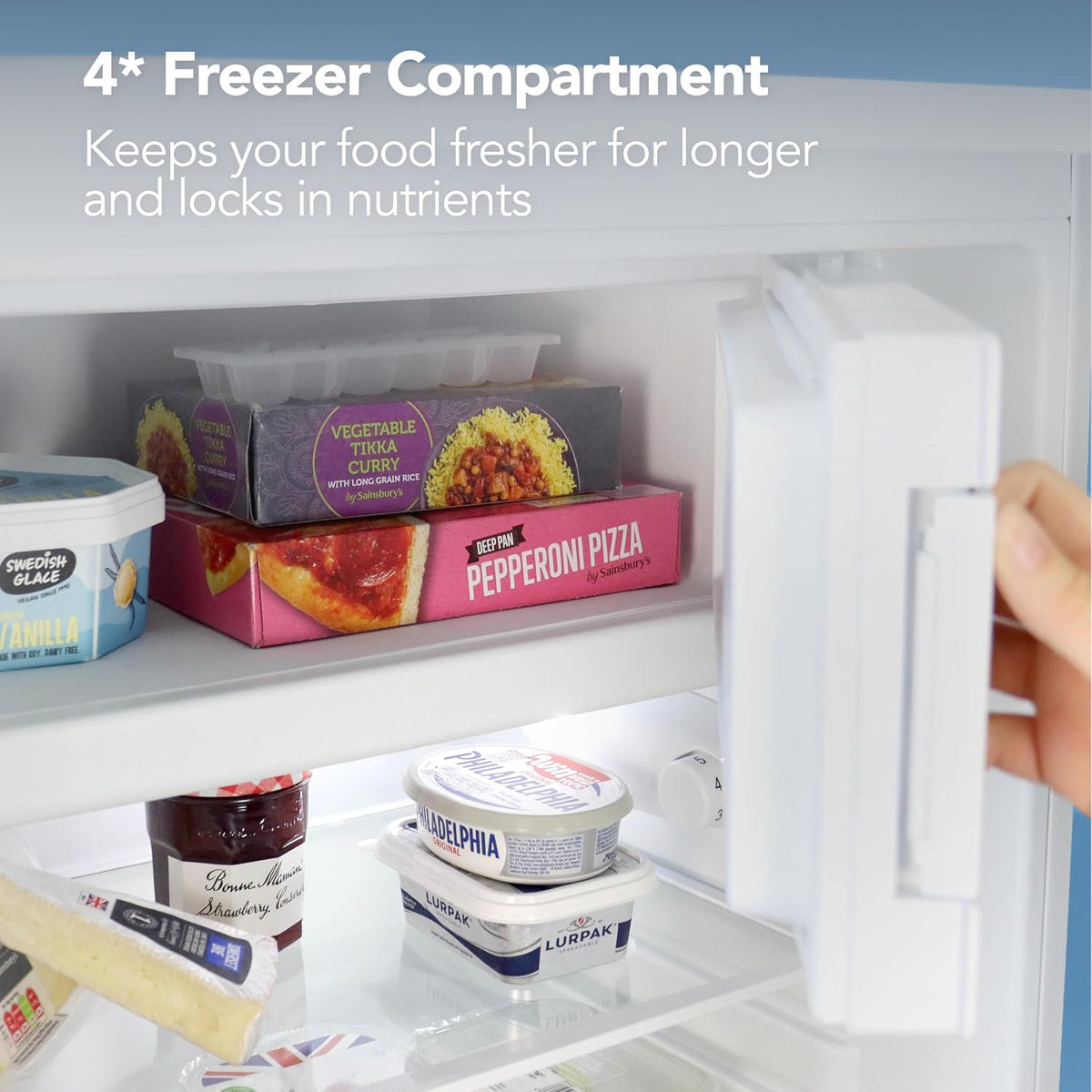 Under Counter Freestanding Fridge 97L White — image 7