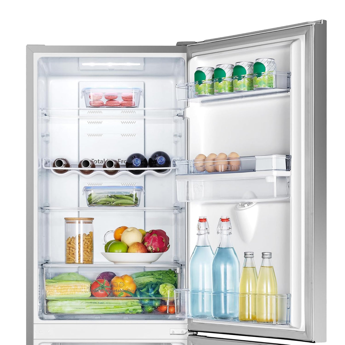 Freestanding Fridge Freezer 256L Silver — image 8
