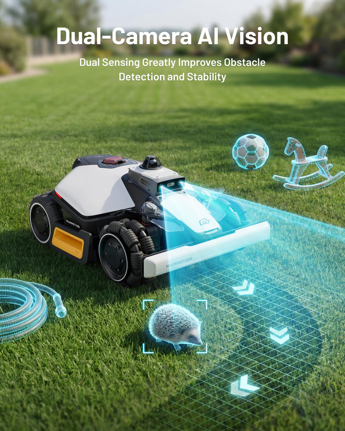 MAMMOTION LUBA mini 2 AWD 1500 Robot Lawn Mower - View 4