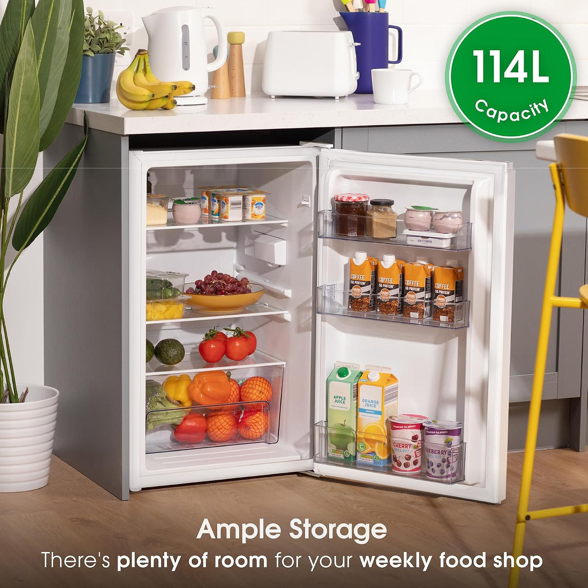 Freestanding Undercounter Fridge 114L 50cm White — image 5