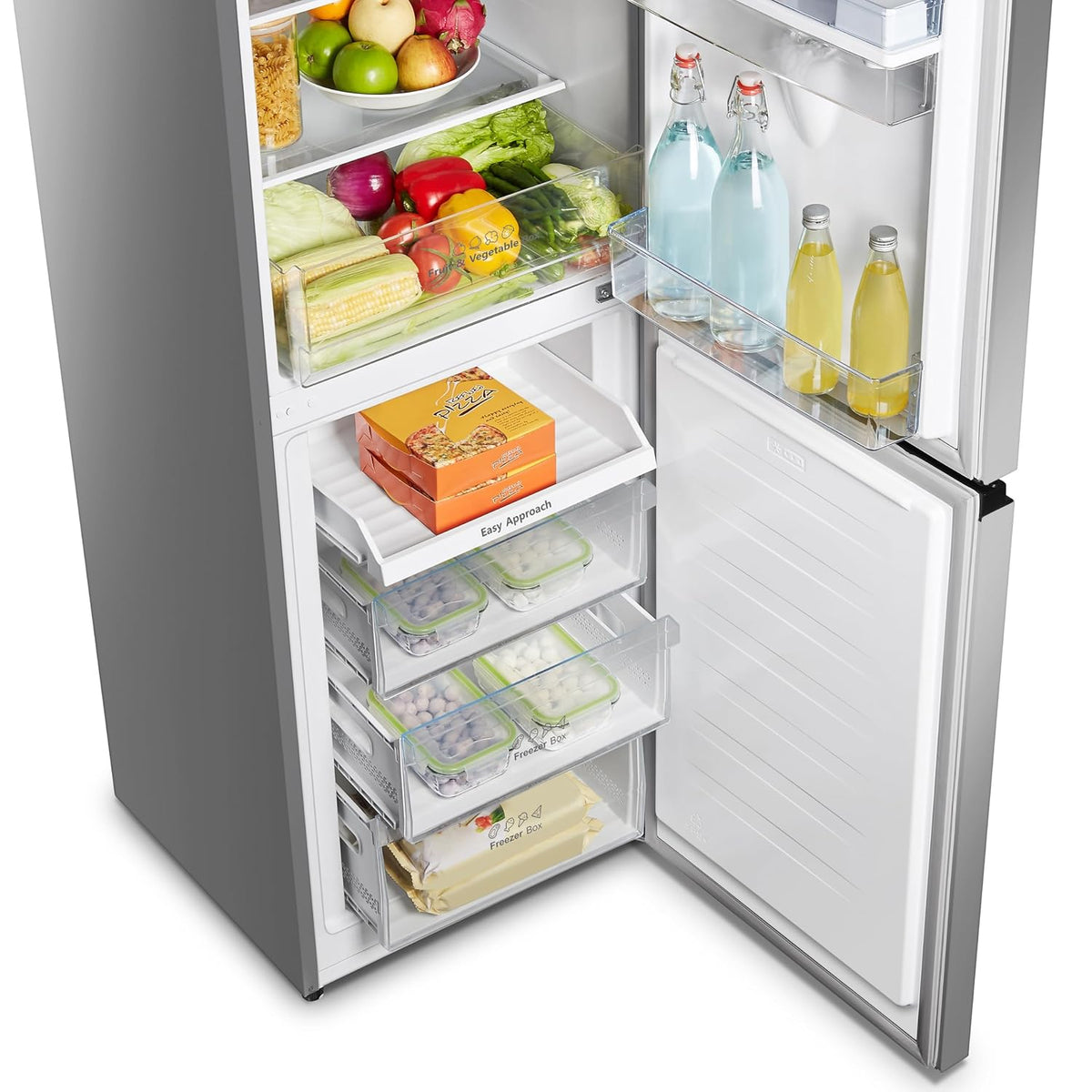 Freestanding Fridge Freezer 256L Silver — image 7