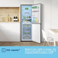 Freestanding Fridge Freezer 252L Silver thumbnail 5