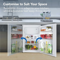 Under Counter Freestanding Fridge 97L White thumbnail 8
