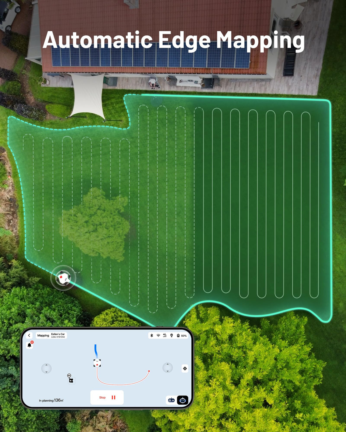 MAMMOTION LUBA 2 AWD 5000X Robot Lawn Mower without Boundary — image 3