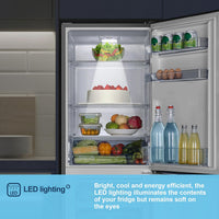 Freestanding Fridge Freezer 252L Silver thumbnail 9