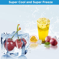 Freestanding Fridge Freezer 273L Stainless Steel thumbnail 4