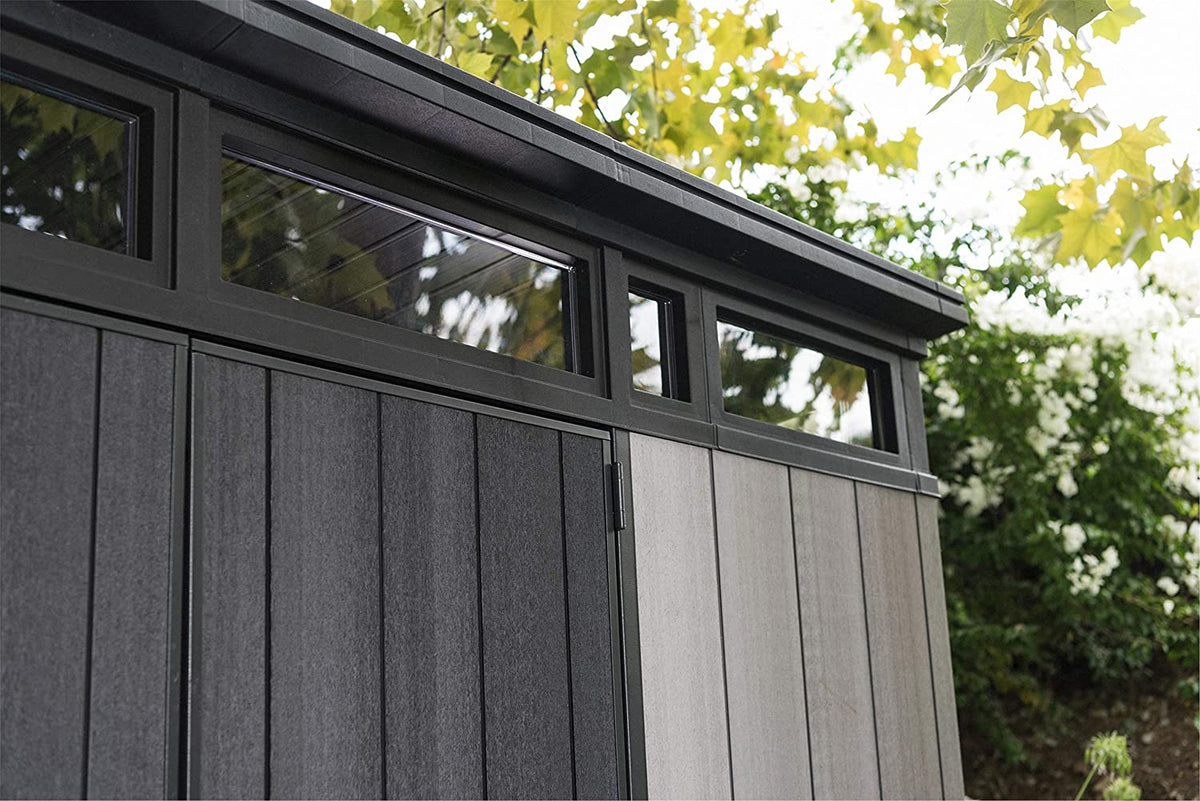 Keter Artisan 11 x 7ft Double Door Pent Outdoor Plastic Garden Shed - View 3