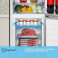 Freestanding Frost Free Fridge Freezer with Water Dispenser 256L White thumbnail 6