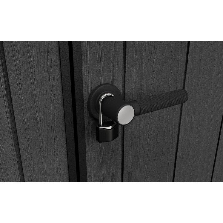 Keter 7x 7 Cortina Heavy Duty Plastic Pent Shed – Dark Grey - View 2